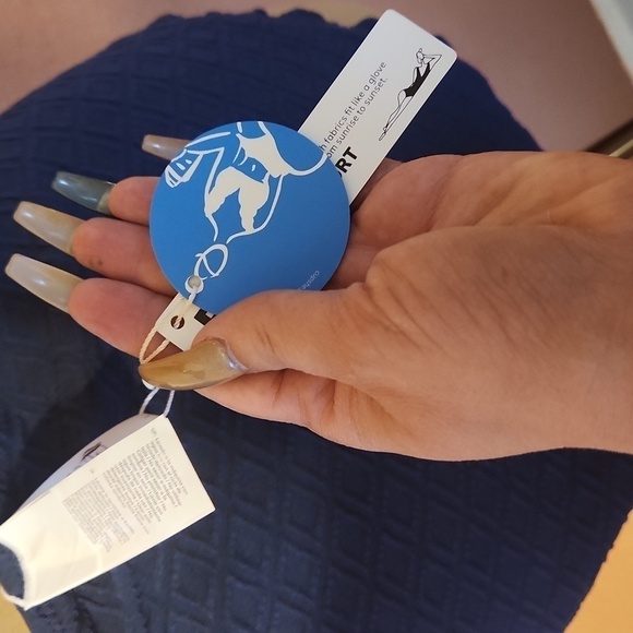 NEW! Blue one piece swimsuit! Beach pool vacation travel resortwear size large. - Picture 8 of 8